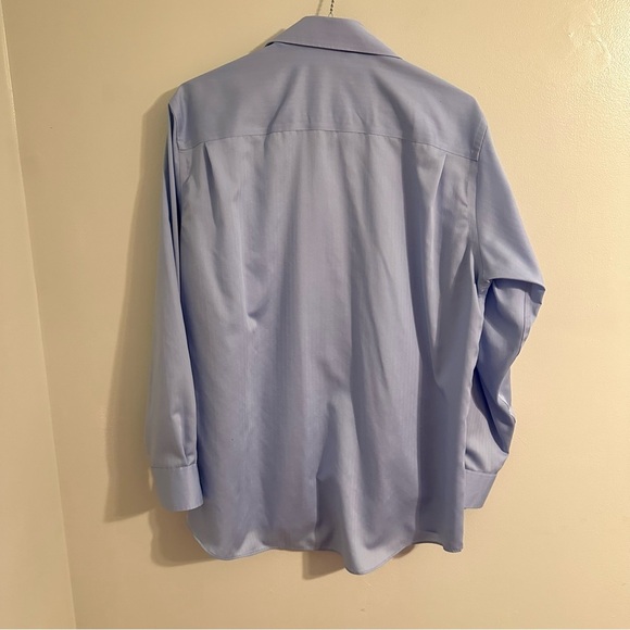 Joseph Abboud Men's Button Down Dress Shirt, Size 16 1/2, Light Blue - Picture 2 of 11